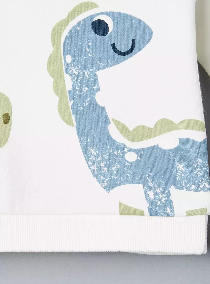 Dinosaur Print Sweatshirt-4