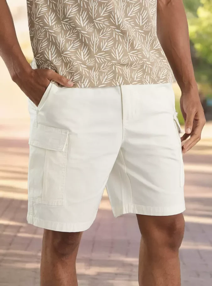 Dobby Cargo Shorts-1