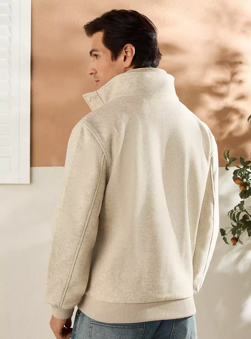 Double Layer High Neck Jacket-2