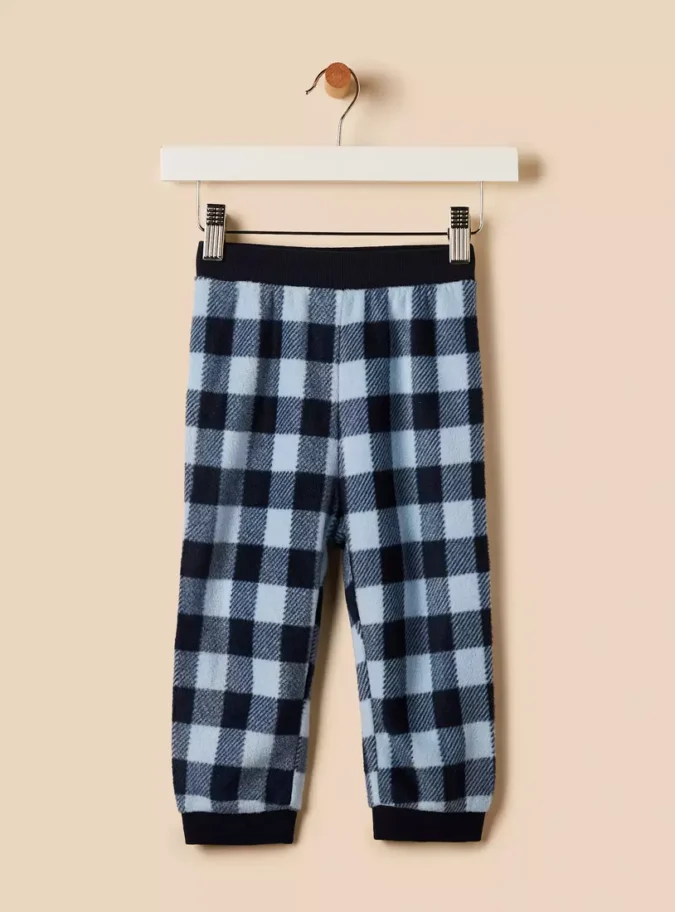 Elephant Embroidered Fleece Pyjama Set-2