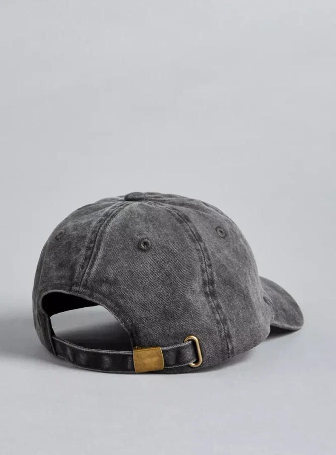 Embroidered Cap with Buckled Strap Closure-2