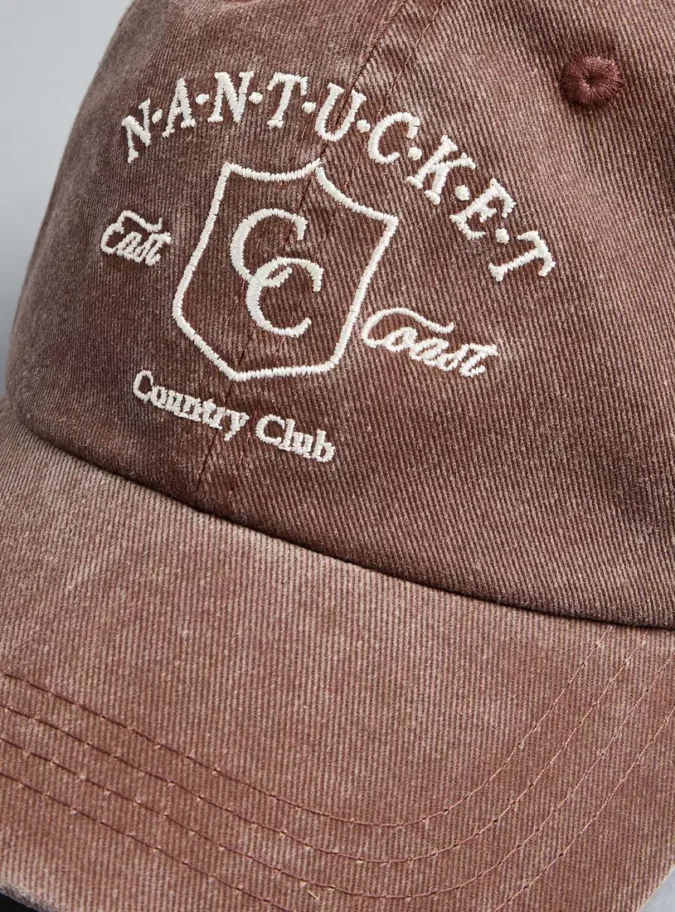 Embroidered Cap with Hook and Loop Strap Closure -3