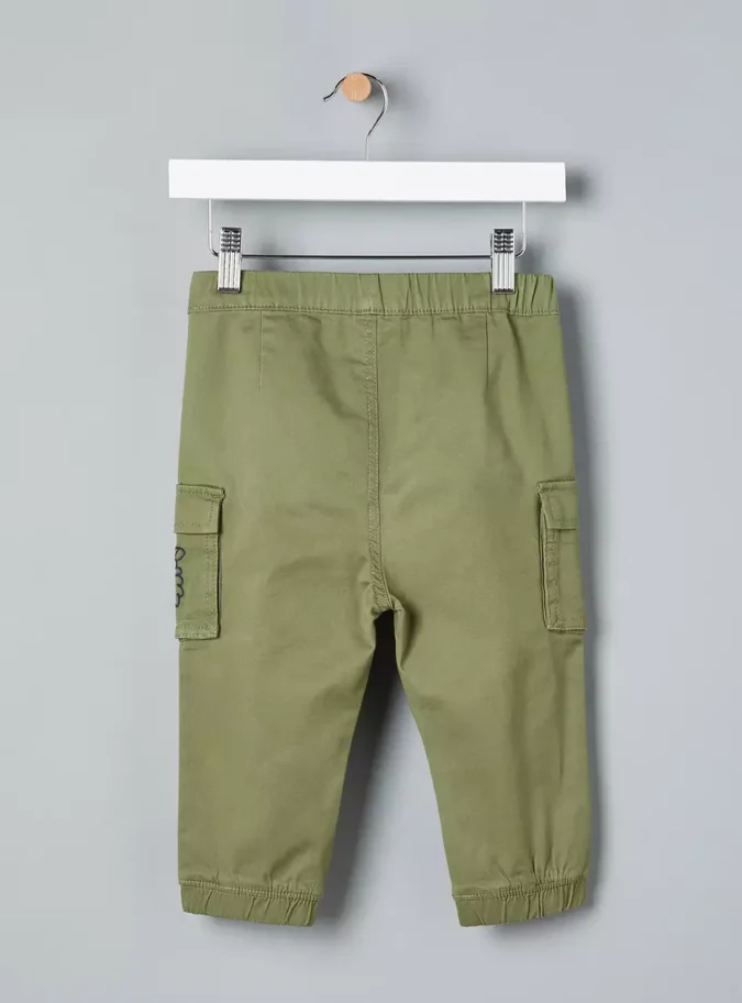 Embroidered Cargo Joggers-2