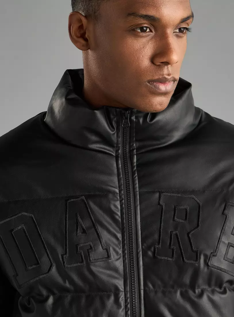 Embroidered Puffer Jacket-3