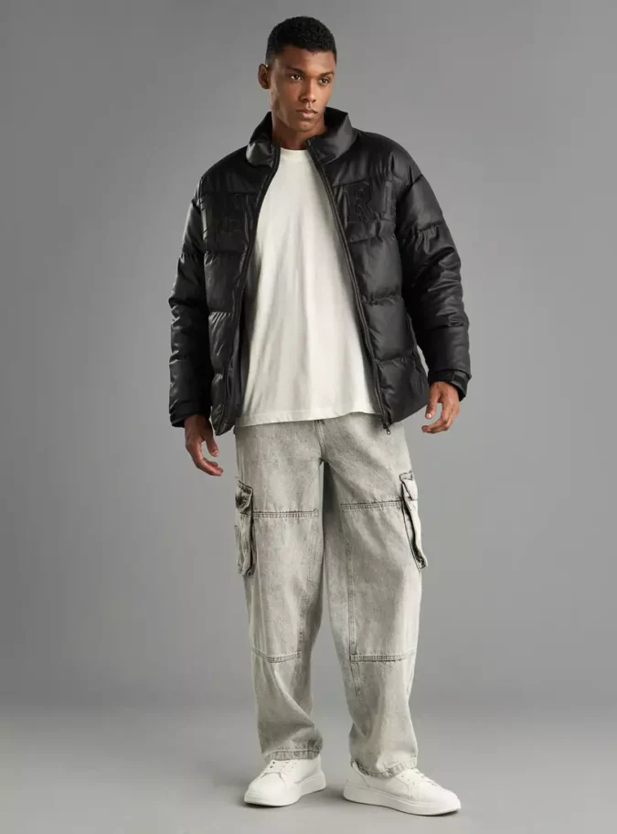 Embroidered Puffer Jacket-4