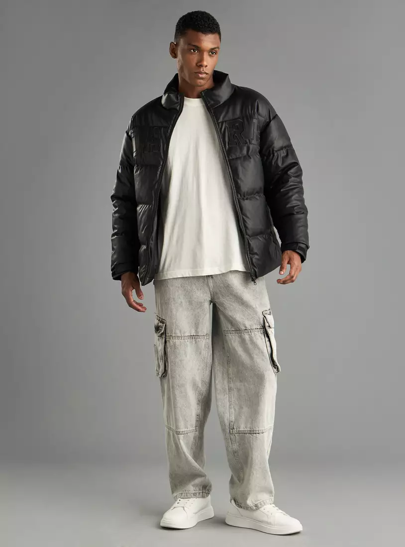 Embroidered Puffer Jacket-4