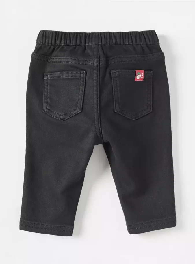 Embroidered Pull-On Jeans-2