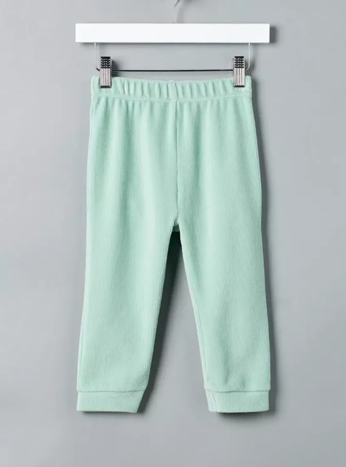 Embroidered Velour Pyjama Set-4