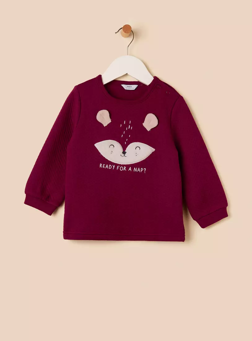 Fox Embroidered Pyjama Set-3