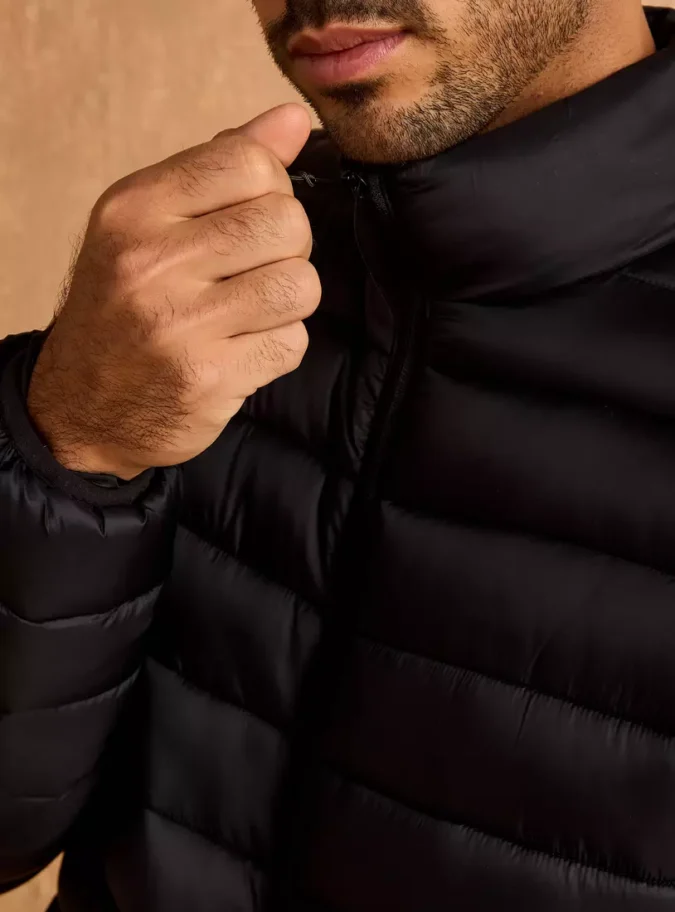 High Neck Puffer Jacket-3