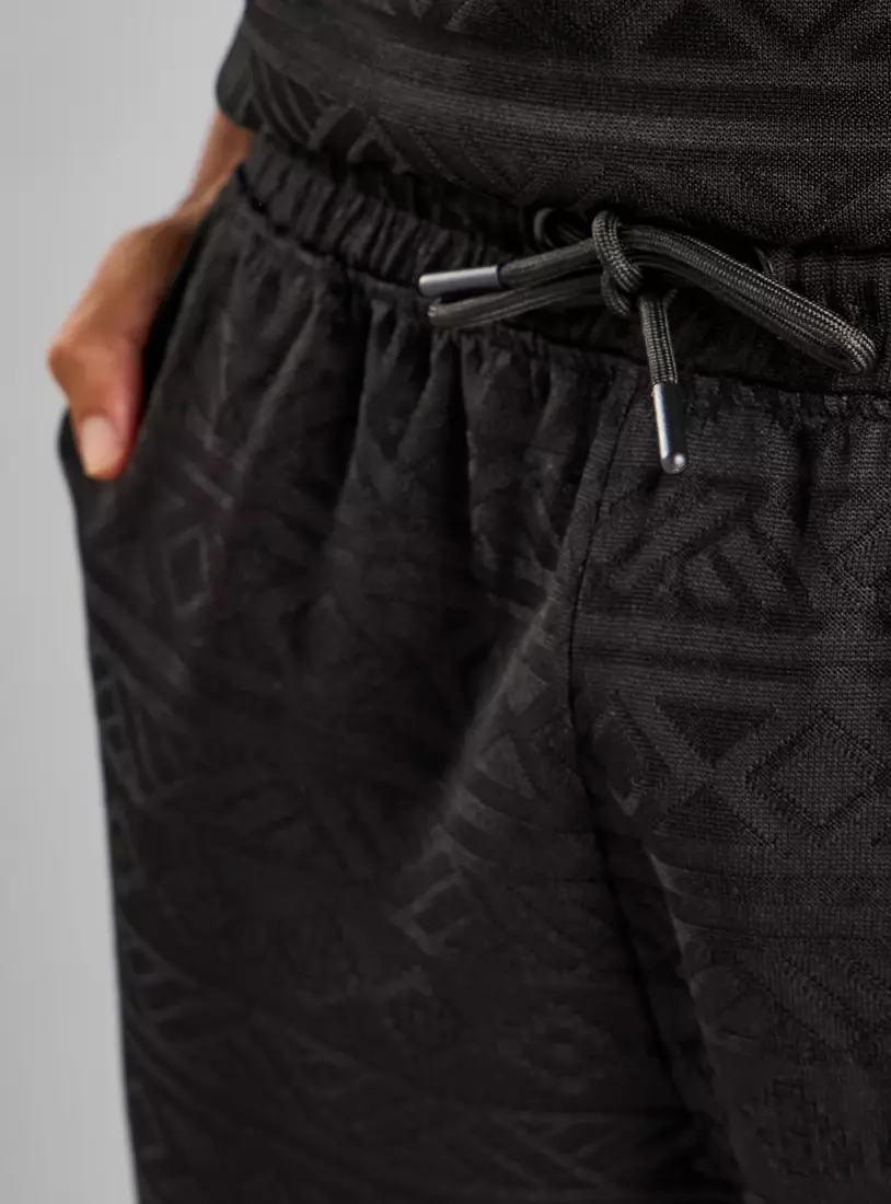 Jacquard Textured Shorts-4