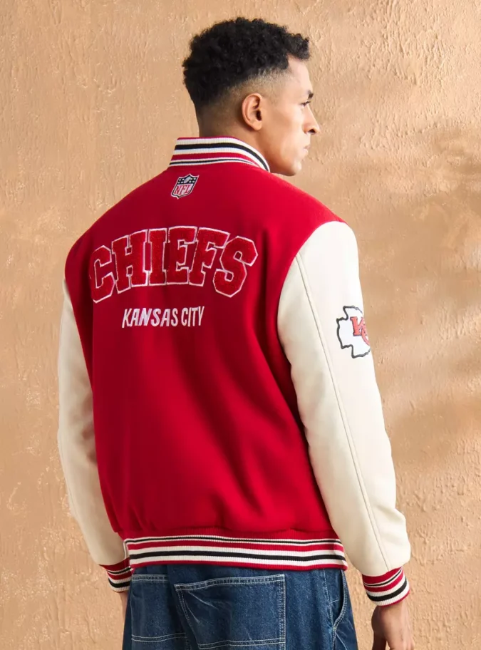 Kansas City Chiefs Embroidered Bomber Jacket-2