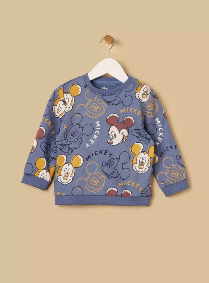 Mickey Mouse Print Sweatshirt-1