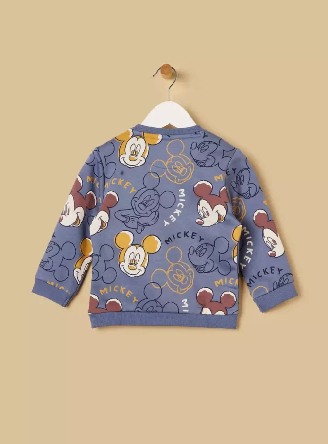 Mickey Mouse Print Sweatshirt-2