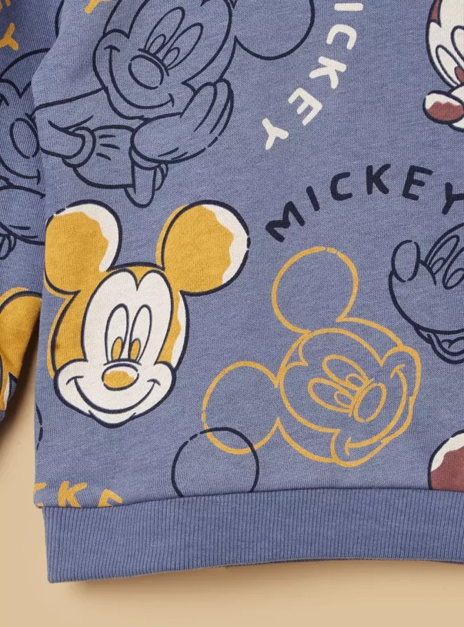 Mickey Mouse Print Sweatshirt-3