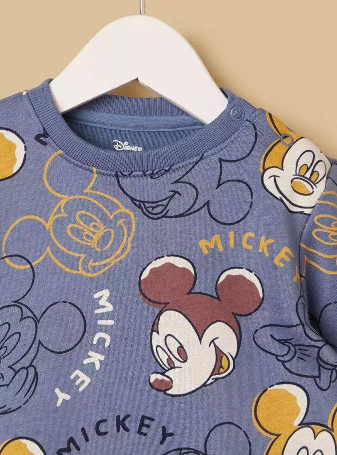 Mickey Mouse Print Sweatshirt-4
