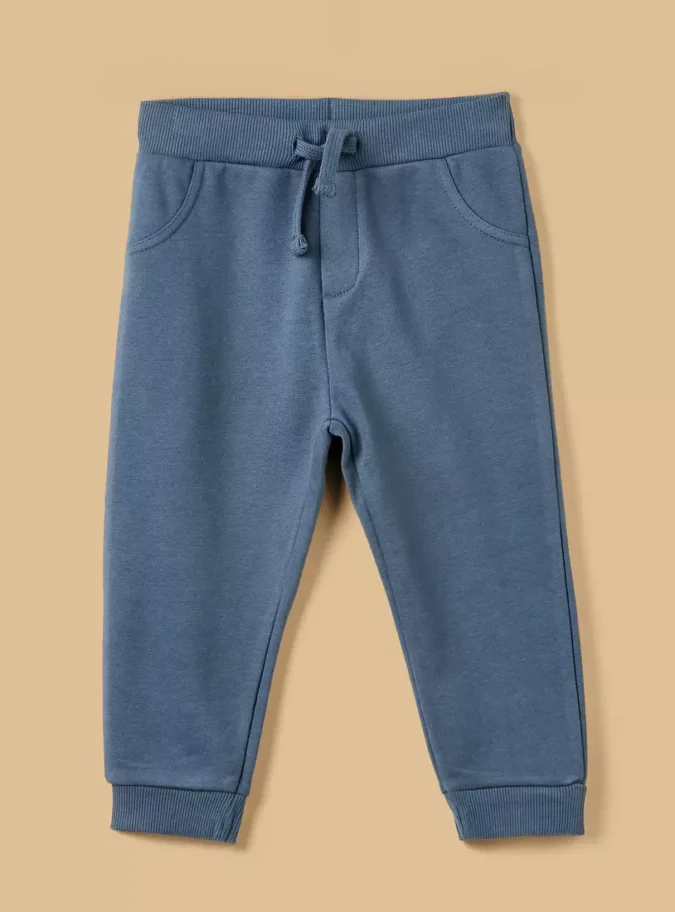 Mid-Rise Cotton Joggers-1