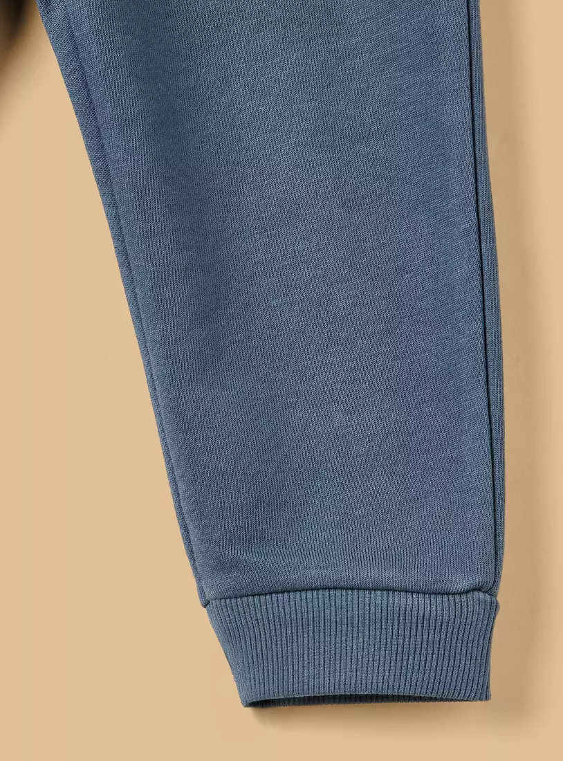 Mid-Rise Cotton Joggers-4