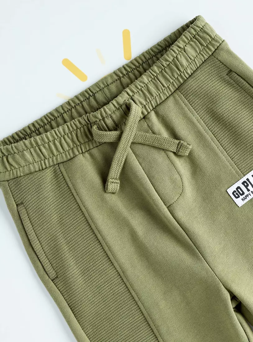 Ottoman Panel Detail Joggers-3