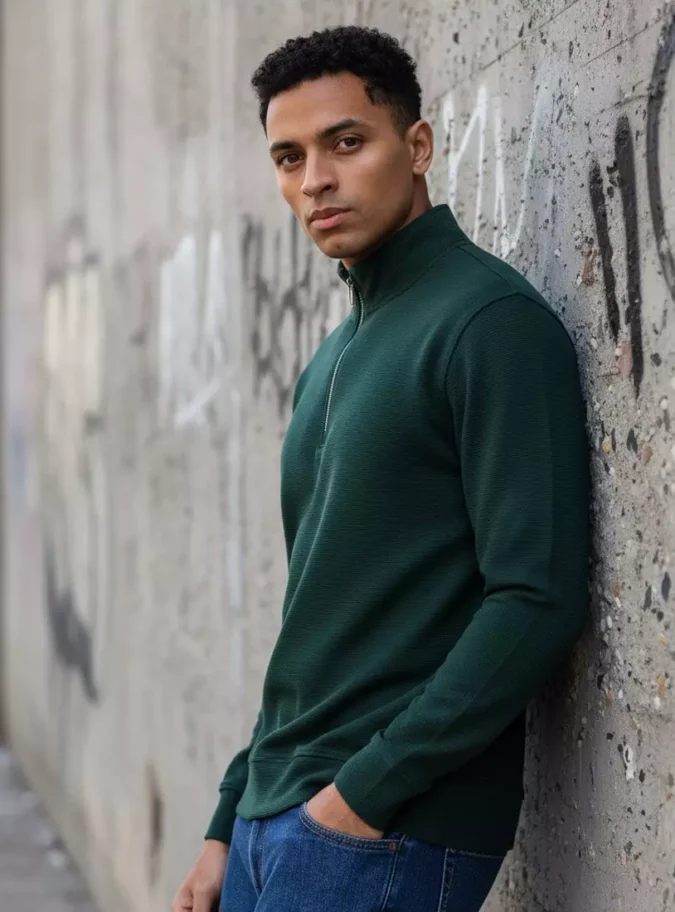 Ottoman Textured Sweatshirt-1