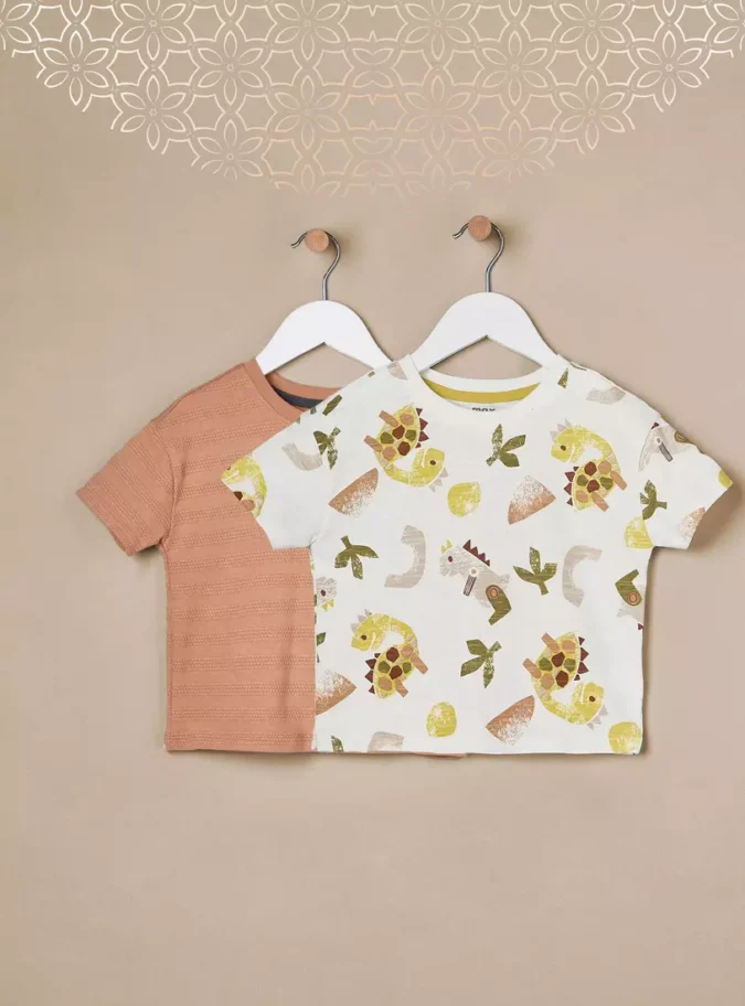 Pack of 2 - Assorted Cotton T-shirt-1