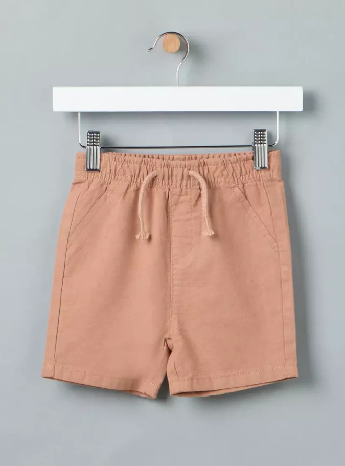 Pack of 2 - Assorted Linen Blend Shorts-3