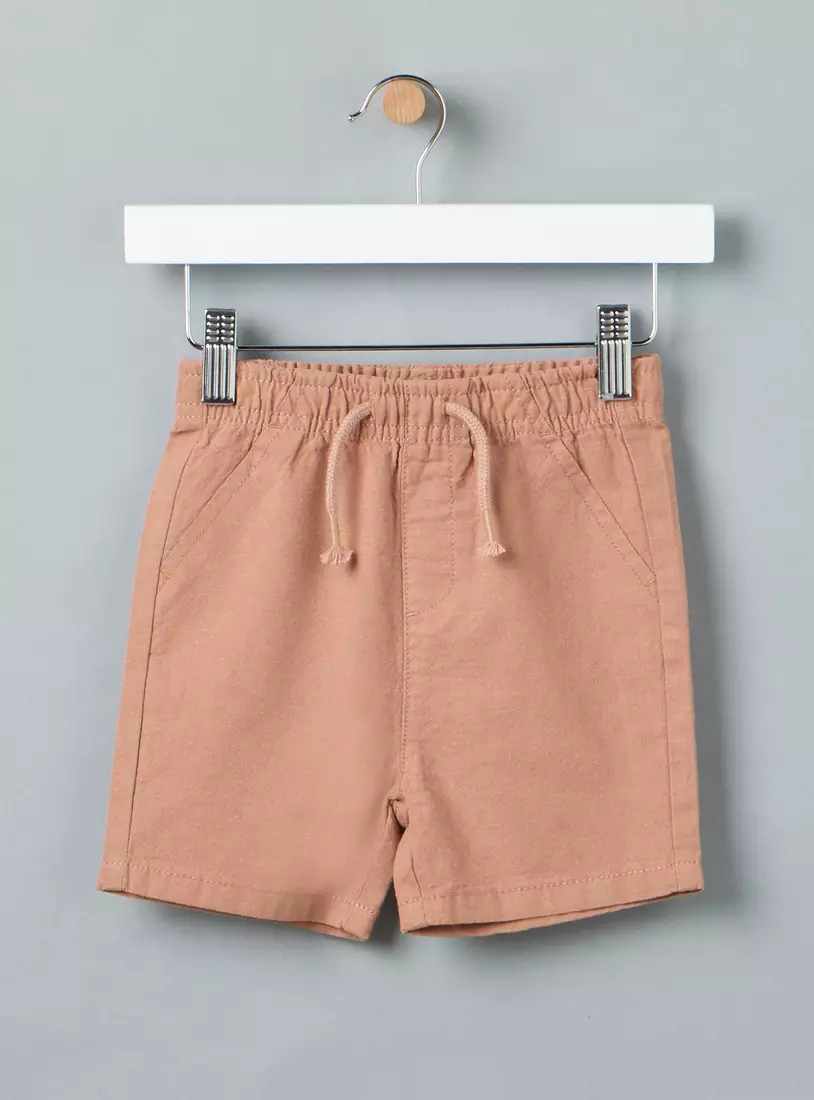 Pack of 2 - Assorted Linen Blend Shorts-3