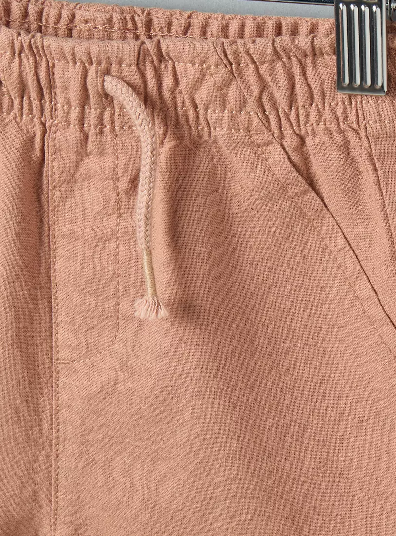 Pack of 2 - Assorted Linen Blend Shorts-4