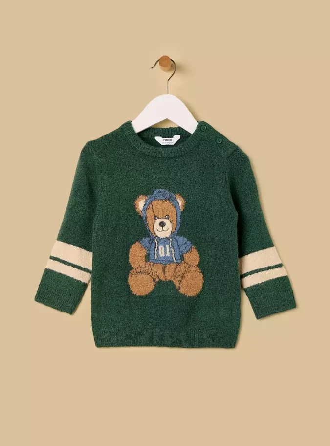 Pack of 2 - Bear Print Cotton Sweater-2