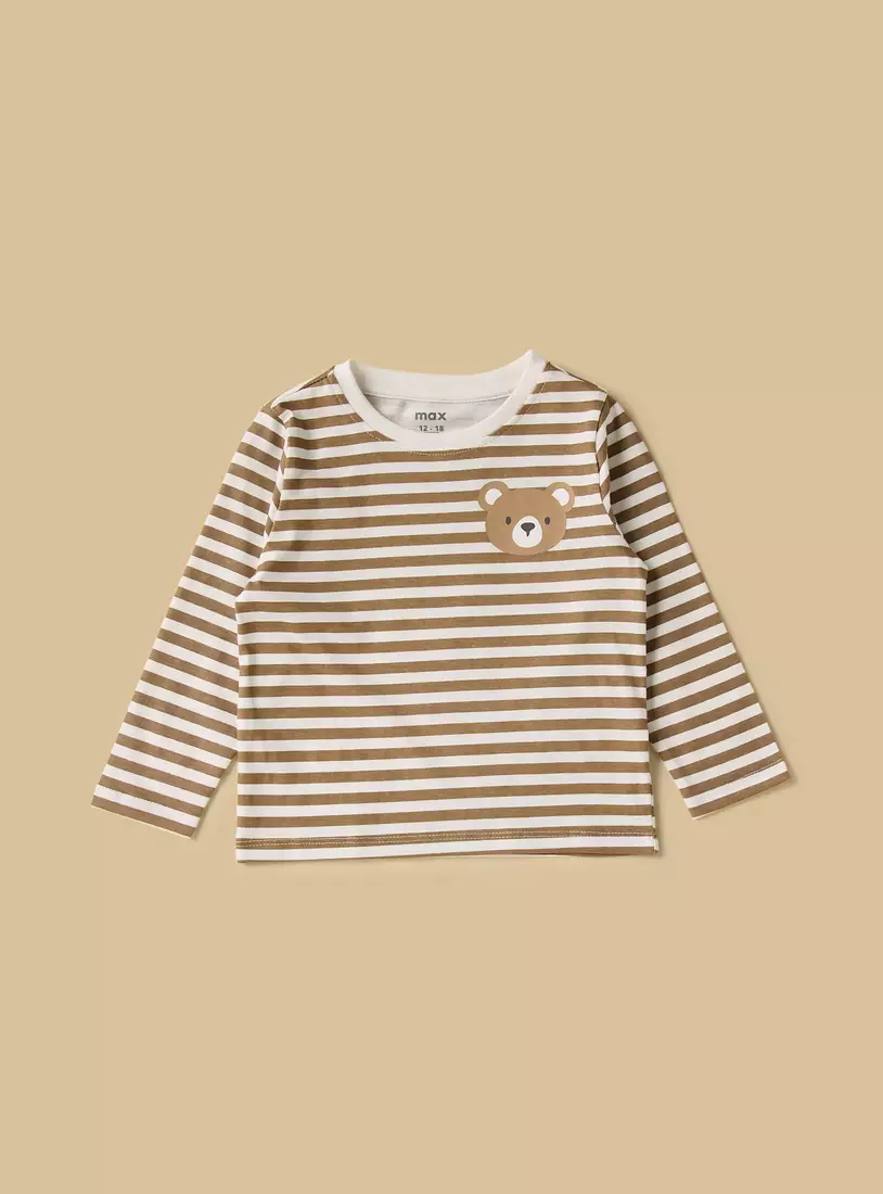 Pack of 2 - Bear Print T-shirts and Pyjamas-3