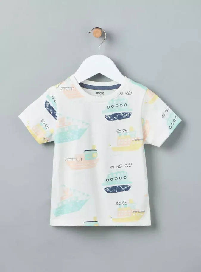 Pack of 2 - Boat Print T-shirt-3