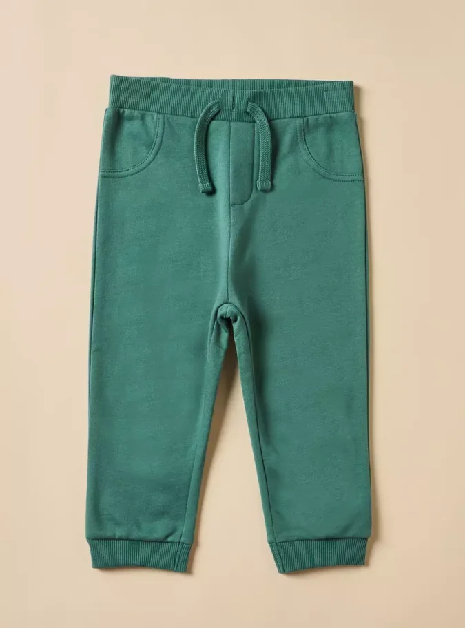 Pack of 2 - Plain Cotton Joggers-2