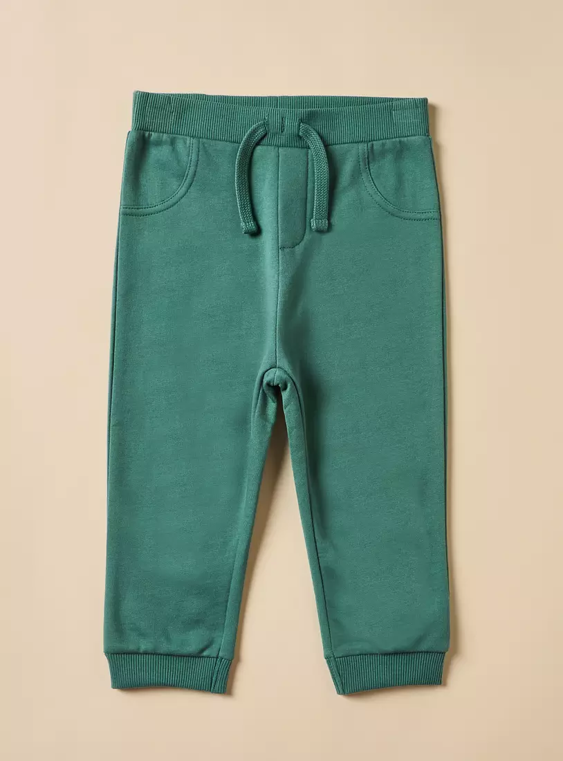 Pack of 2 - Plain Cotton Joggers-2