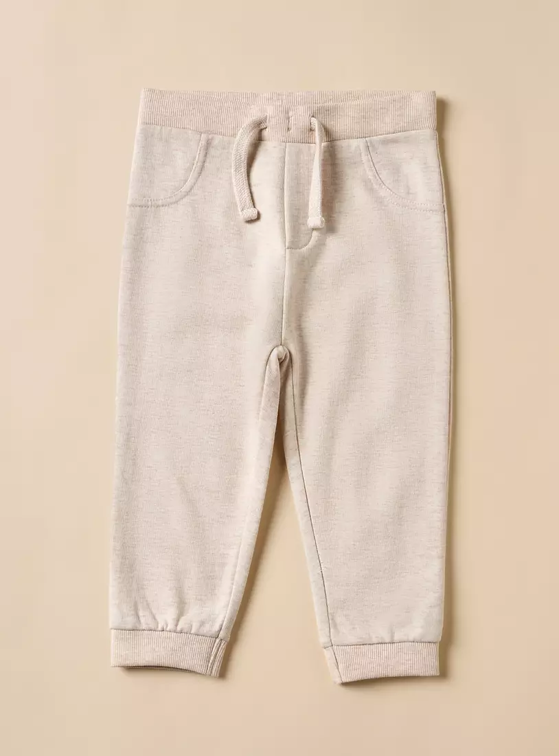 Pack of 2 - Plain Cotton Joggers-3
