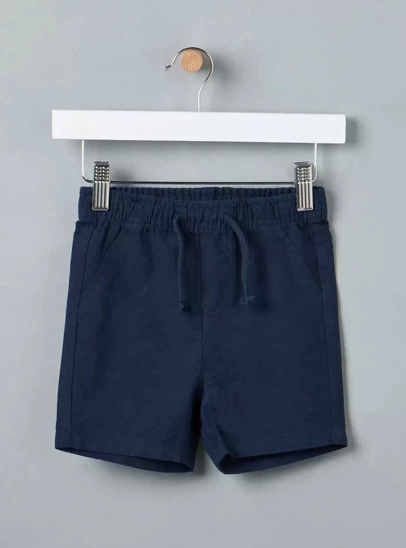 Pack of 2 - Plain Cotton Shorts-2