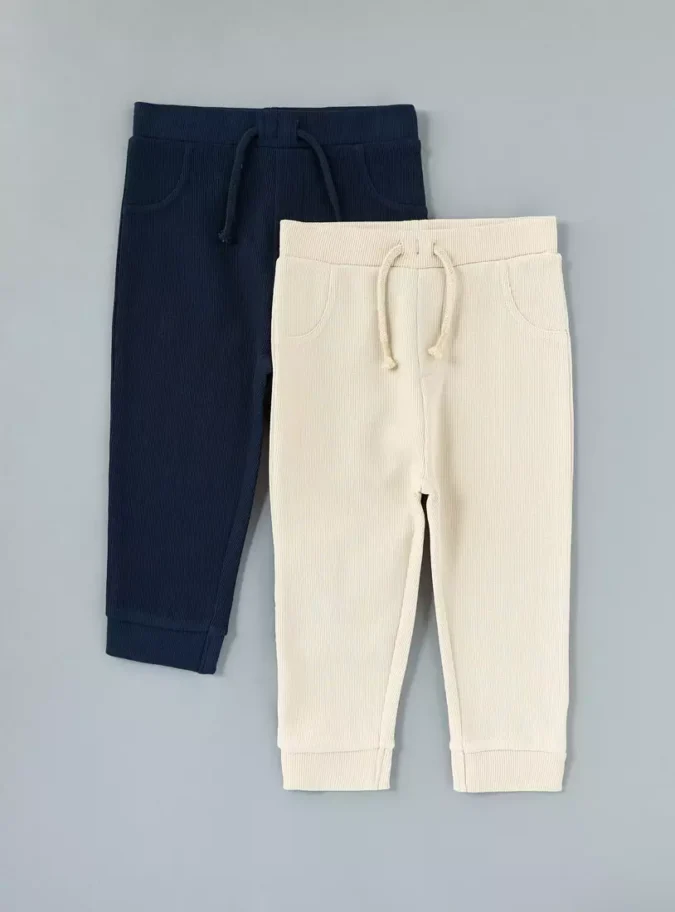 Pack of 2 - Plain Joggers-1