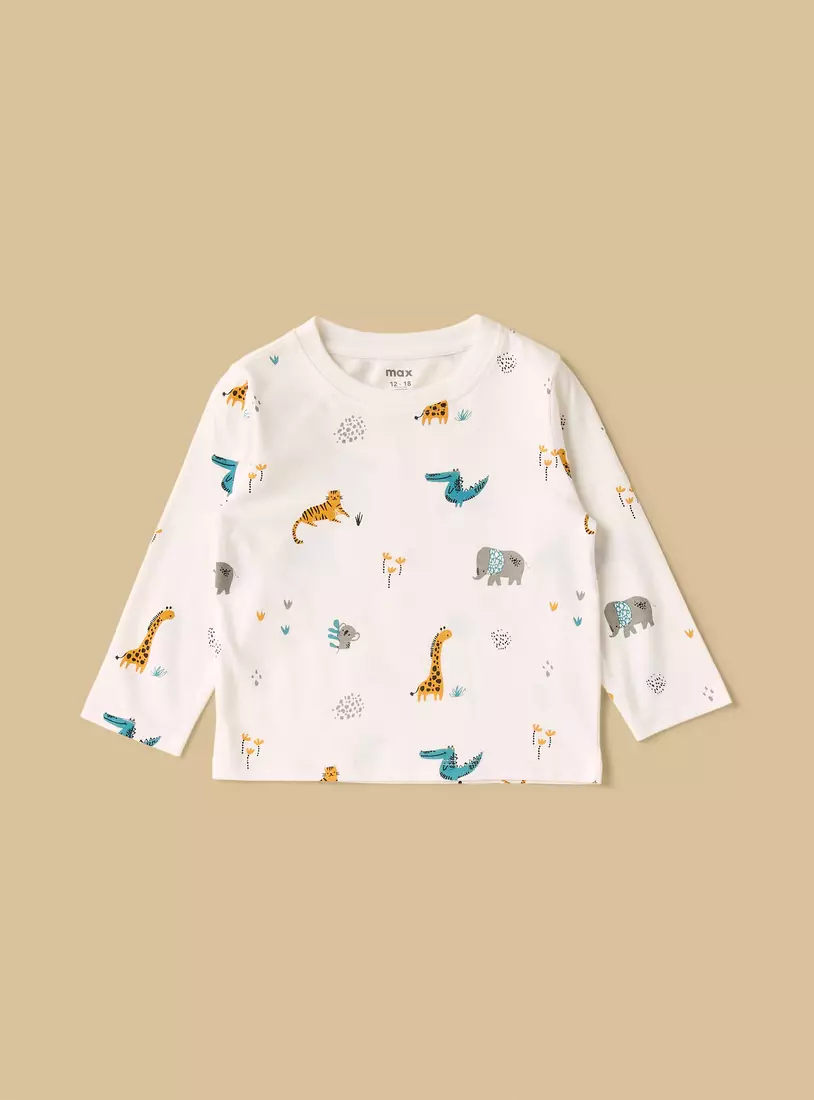 Pack of 2 - Printed T-shirts and Pyjamas -2