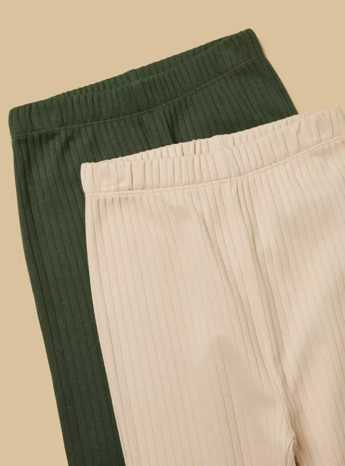 Pack of 2 - Ribbed Slogan Print Cotton Pyjama Set-3