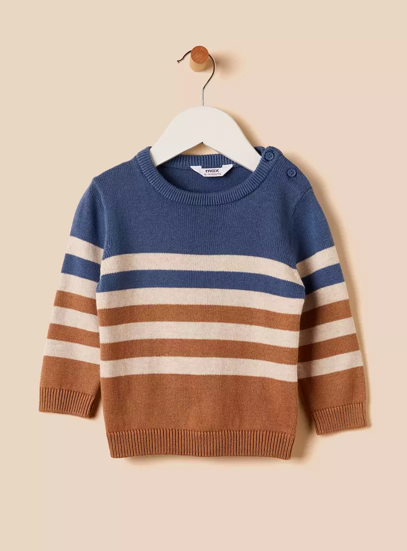 Pack of 2 - Textured Cotton Sweater-2