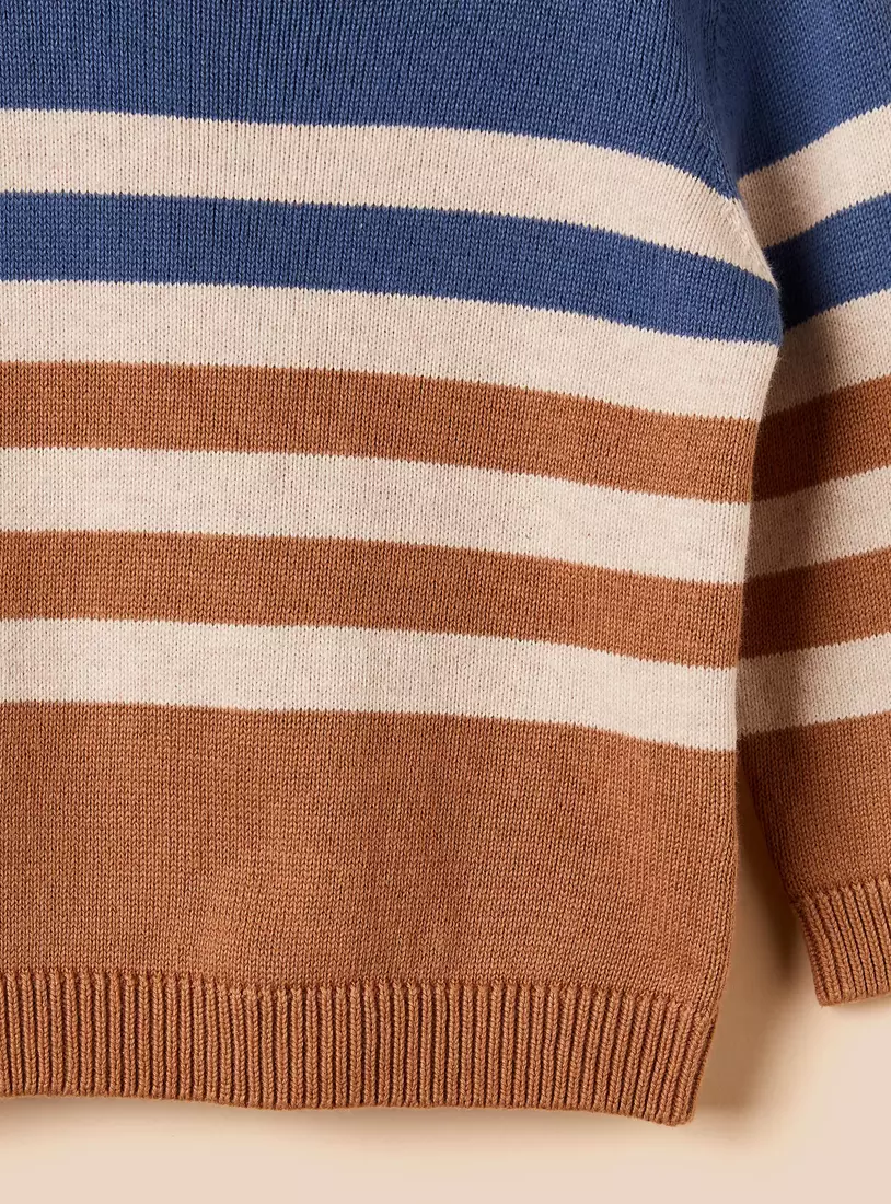 Pack of 2 - Textured Cotton Sweater-5