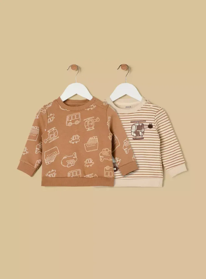 Pack of 2 - Transport Print Sweatshirt-1