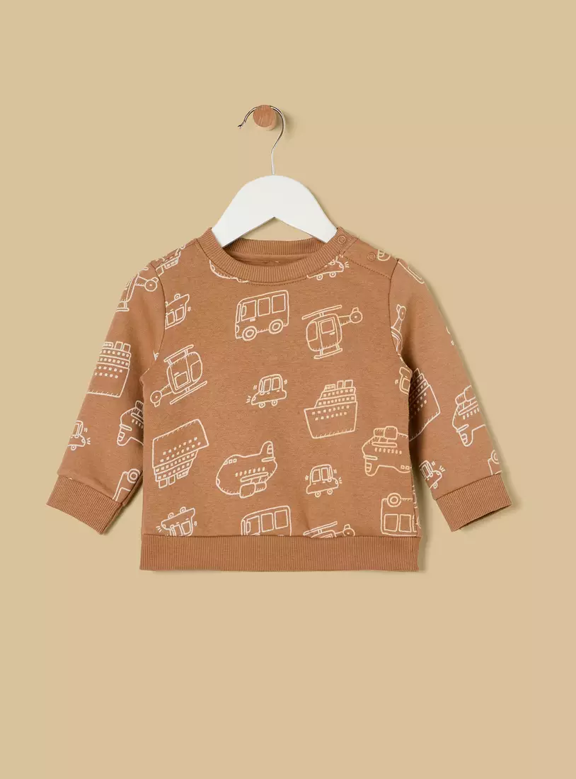 Pack of 2 - Transport Print Sweatshirt2
