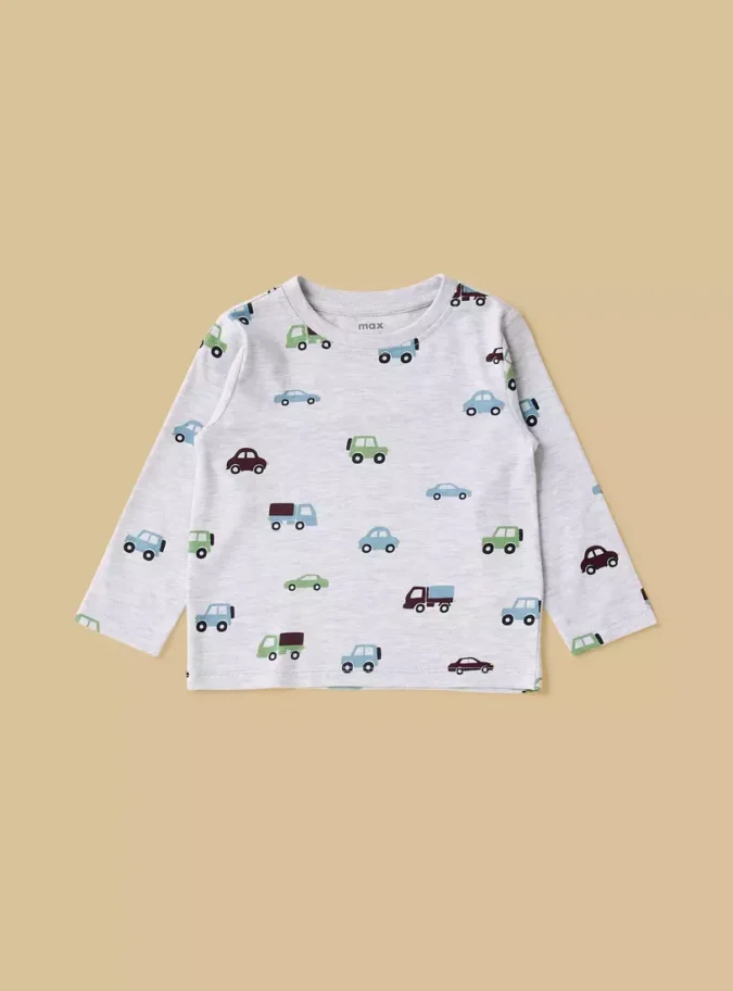 Pack of 2 - Vehicle Print T-shirts and Pyjamas-2