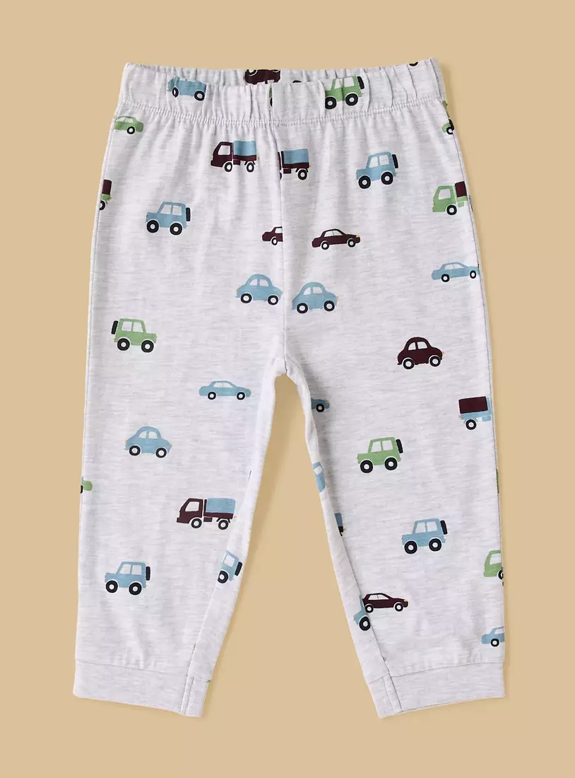 Pack of 2 - Vehicle Print T-shirts and Pyjamas-3