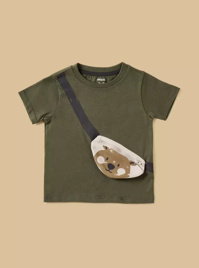Pack of 3 - Bear Print Cotton T-shirt-2