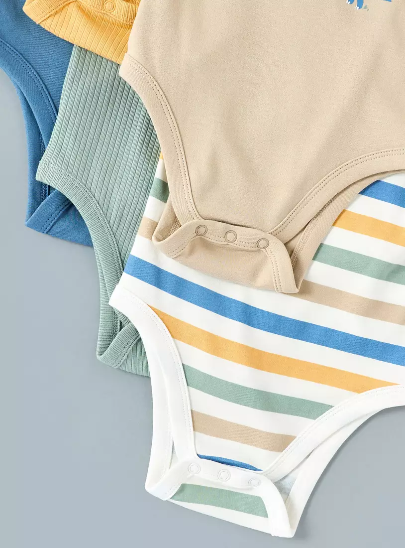 Pack of 5 - Assorted Cotton Bodysuit-4