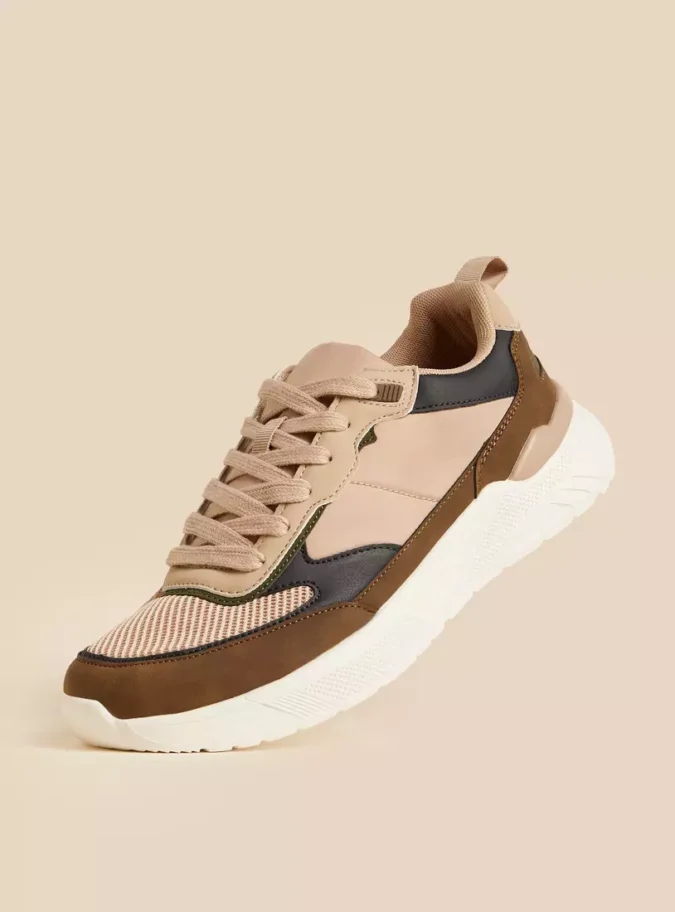 Panelled Lace-Up Shoes-1