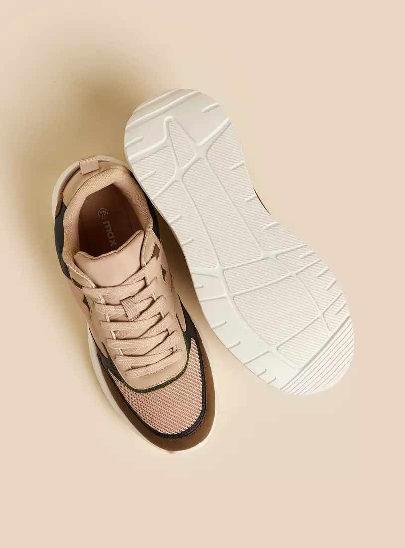 Panelled Lace-Up Shoes-4