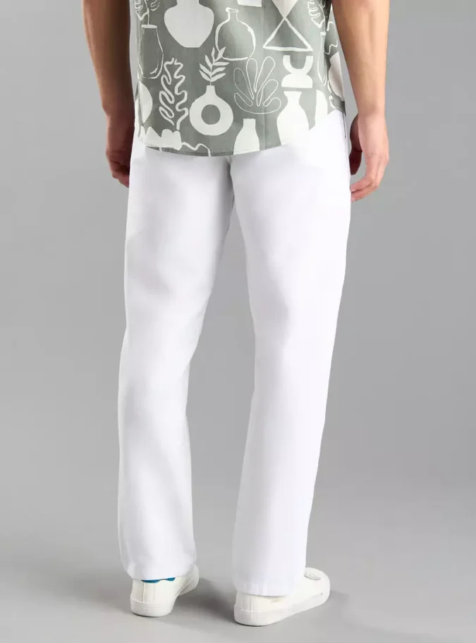 Plain 5-Pocket Smart Jeans-2