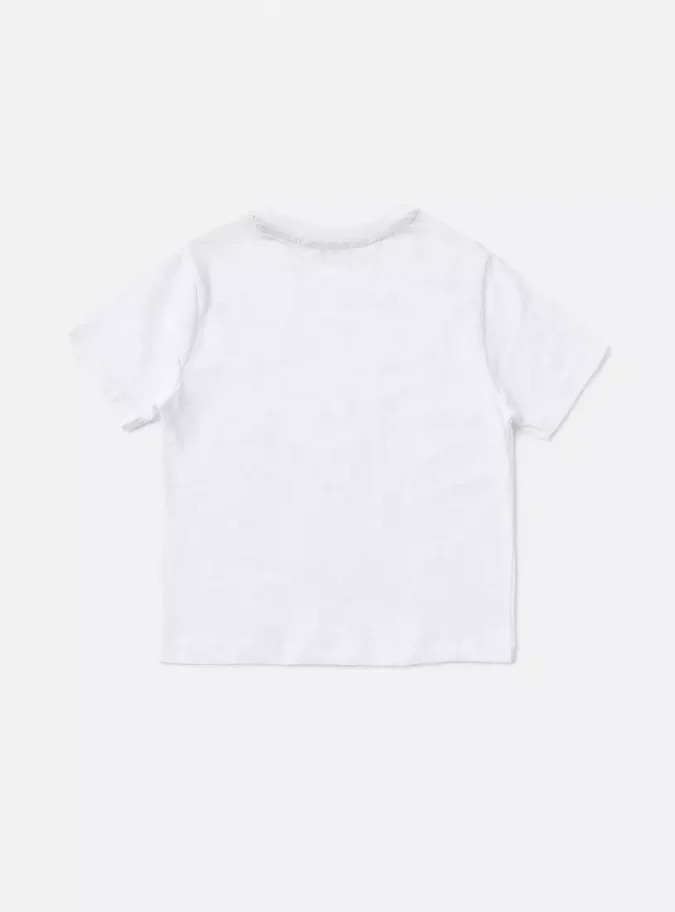 Plain BCI Cotton T-shirt with Round Neck and Short Sleeves-2